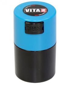 Boite VITAVAC Couvercle Bleu Claire / Corps  Noir 0,06L 20g